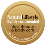Natural Lifestyle – Highly Commended Best Beauty & Body Care award badge