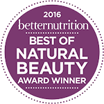Better Nutrition 2016 – Best of Natural Beauty Award Winner badge