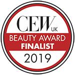 CEW UK Beauty Awards 2019 – Finalist badge