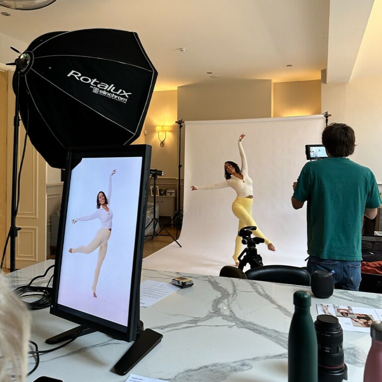 Image of Janette Manrara posing at a New Nordic photoshoot.