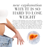 Image with text explaining why it can be hard to lose weight, highlighting the liver’s role in fat metabolism.