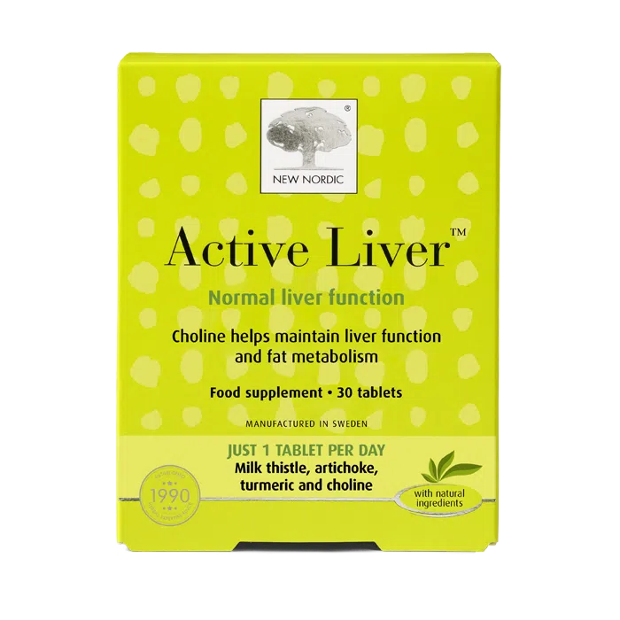 New Nordic Active Liver™ helps maintain normal liver function with milk thistle, choline and turmeric.