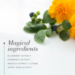 Magical ingredients of Blue Berry™ Eyebright, including blueberry extract, eyebright extract and grape seed extract.
