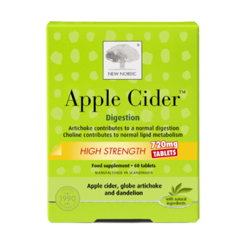 New Nordic Apple Cider™ High Strength tablets with apple cider vinegar, help maintain digestion and metabolism.