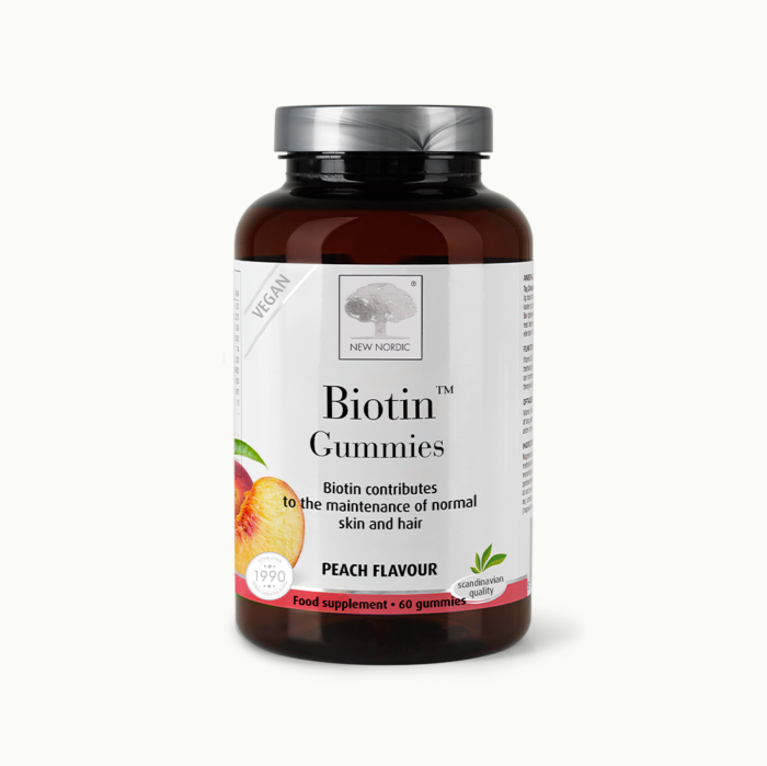 w_BiotinGummies_Front_UK_Tile1 Front of Biotin™ gummies package.