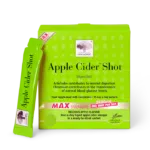 New Nordic Apple Cider™ Shots with apple cider vinegar, help maintain normal digestion and blood glucose levels.