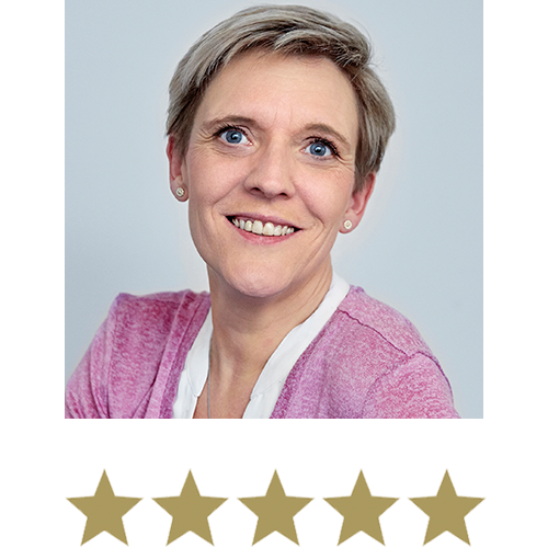 Fat Burner™ 8 Middle-Aged Woman smiling with five stars beneath