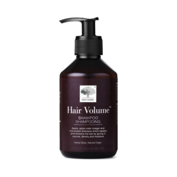New Nordic Hair Volume™ Shampoo helps maintain hair volume and shine with apple extract and hydrolysed rice protein.