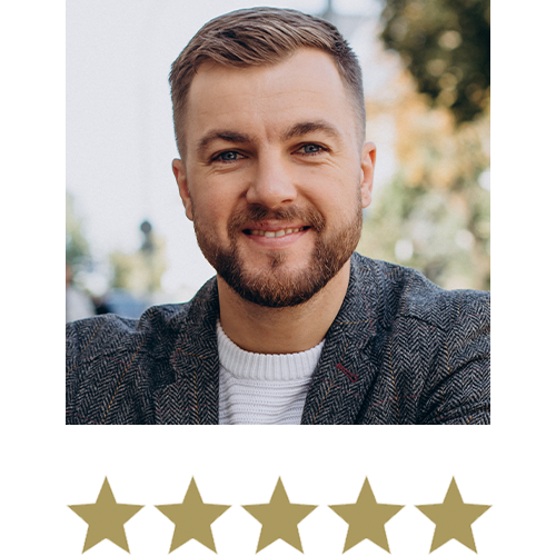 Magic Magnesium™ Citrate Gummies 13 Man displayed with five stars beneath