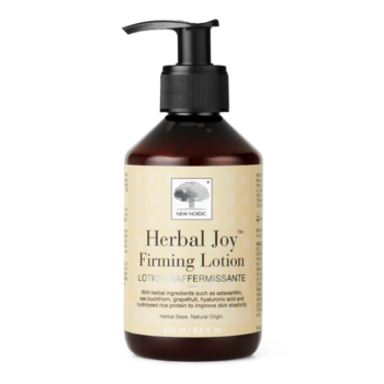 Image of New Nordic Herbal Joy™ Firming Lotion, firms, nourishes, and moisturises skin with shea butter, rice protein, hyaluronic acid, and plant extracts.