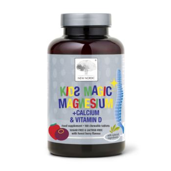 Kids Magic Magnesium™, helps maintain normal muscle and nerve function, and supports energy metabolism with magnesium.