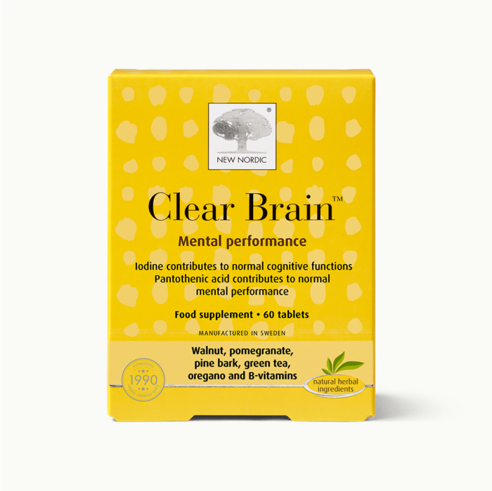 w_ClearBrain_60_Front_UK_Tile1 Front of Clear Brain™ package.