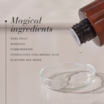 Magical ingredients of Energising Face Toner™, including tara fruit, burdock and pomegranate.