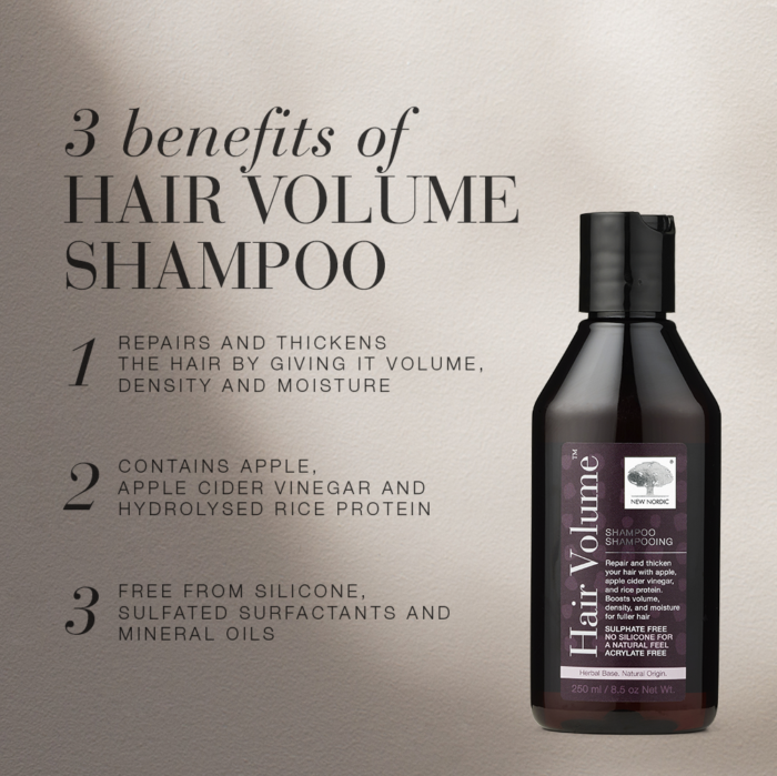 Benefits of the ingredients of Hair Volume™ shampoo