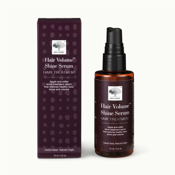 w_HairVolumeShineSerum_300_Front_UK_Tile1 Front of Hair Volume™ Shine Serum package.