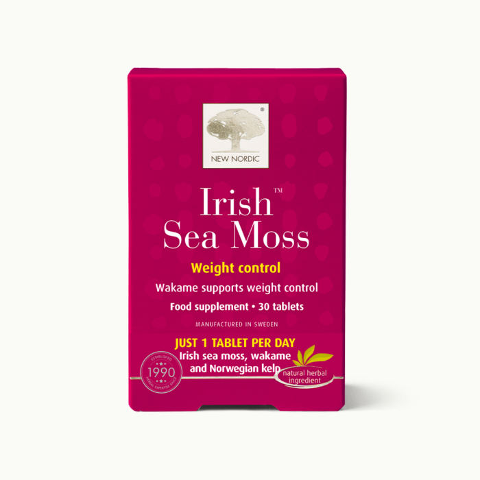 w_IrishSeaMoss_30_Front_UK_Tile1 Front of Irish Sea Moss™ package.