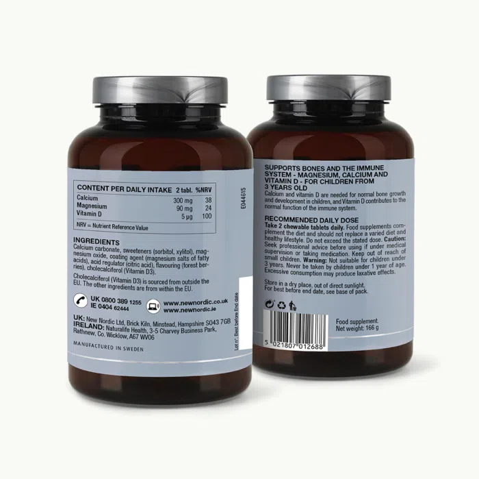 Back of Kids Magic Magnesium™ package.