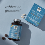 Magic Magnesium™ Citrate tablets and gummies with text Tablets or Gummies? showing product options.