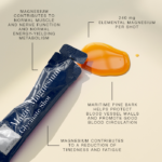 Benefits of Magic Magnesium™ Glycinate Shot, including that magnesium contributes to a reduction of tiredness.