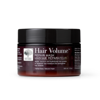 Image of New Nordic Hair Volume™ Repair Mask, deeply nourishes and strengthens hair with apple, coconut, and rice protein.