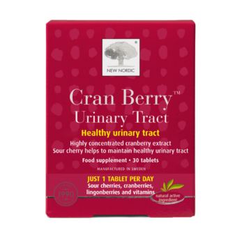 New Nordic Cran Berry™ Urinary Tract tablets help maintain urinary tract and immune health with cranberry, cherries, and vitamins.