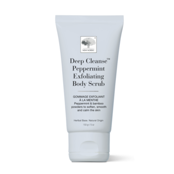 New Nordic Deep Cleanse™ Peppermint body scrub helps maintain smooth, soft, and refreshed skin with peppermint and bamboo.