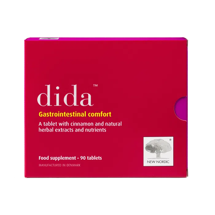 New Nordic Dida™ cinnamon tablets help maintain digestion, digestive comfort, and normal mucous membranes with niacin.