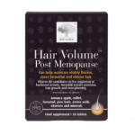 web_packshot_hairvolume_postmenopause_30_uk Image of New Nordic Hair Volume™ Post Menopause tablets, help maintain thicker, shinier hair with apple extract, B vitamins, zinc, biotin, and horsetail.