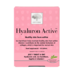 Image of New Nordic Hyaluron Active™ tablets, help maintain skin fullness and youthful radiance with hyaluronic acid and sea buckthorn.