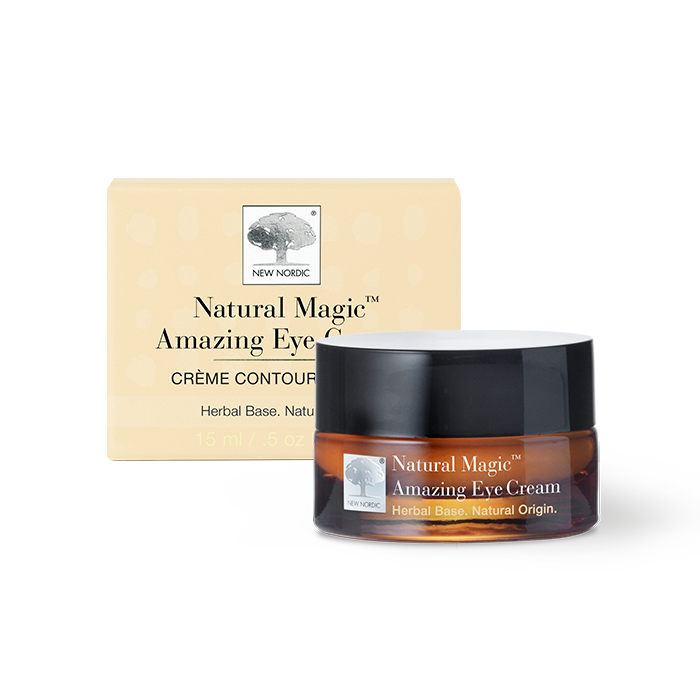 Natural Magic™: Even Others Have Noticed the Difference 6 New Nordic Natural Magic™ Amazing Eye Cream, lifts and firms the eye area while moisturizing and protecting skin with hyaluronic acid, sea buckthorn, sunflower oil, vitamin E, and pomegranate.