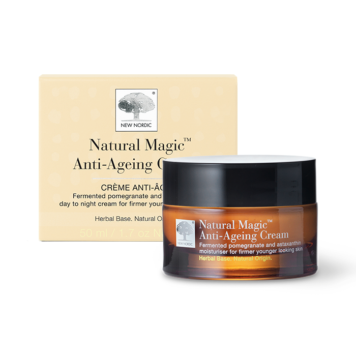 Natural Magic™: Even Others Have Noticed the Difference 5 New Nordic Natural Magic™ Anti-Ageing Cream, reduces wrinkles while moisturizing, firming, smoothing, and brightening skin with pomegranate, astaxanthin, and sunflower oil.