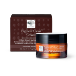 Pigment Clear™ Cream, brightens and evens skin tone with hyaluronic acid, sunflower oil, clover, liquorice root, gooseberry, mulberry, and astaxanthin.