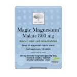 di_webpackshot_magicmagnesium_malate_60_uk New Nordic Magnesium Malate™ tablets help maintain energy, muscle, nerve, and bone health, and contribute to reduced tiredness and improved microcirculation, with magnesium and pine bark. Image of product.