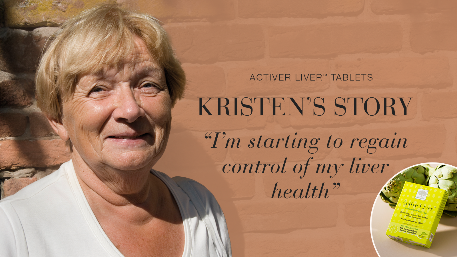 Fat Burner™ 14 i ActiveLiver Testimonial banner Kristen 2025 UK DesktopMobile