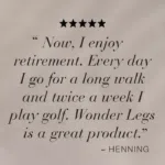 Testimonial quote from Henning - Wonderlegs