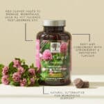 Red Clover™ Gummies package with health claims.