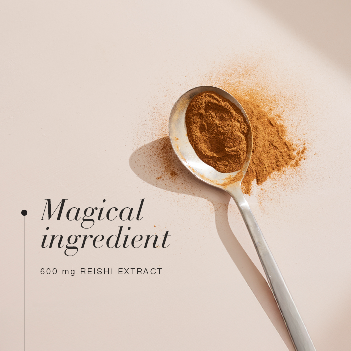 Magical ingredient of Reishi™ tablets - 600 mg reishi extract.