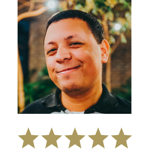 Fibre Trim™ 13 Man smiling with five stars beneath