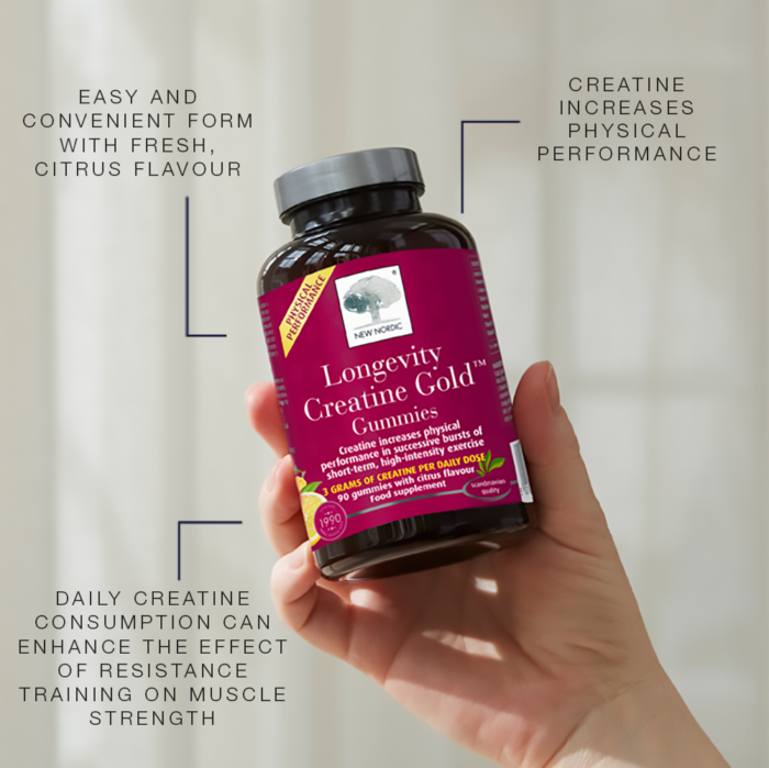 The benefits of Longevity Creatine Gold™ Gummies.