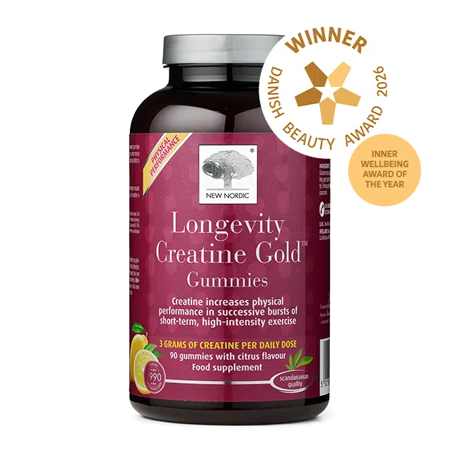 Front of Longevity Creatine Gold™ Gummies with winner award