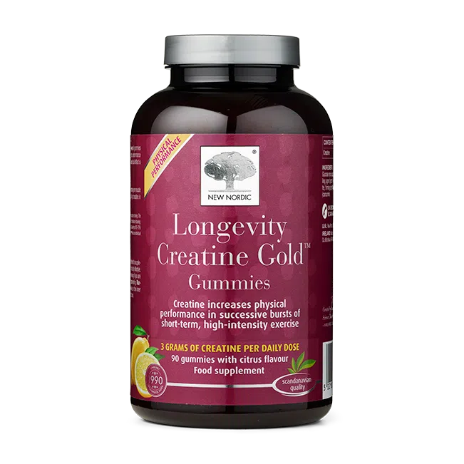 Home 24 Front of Longevity Creatine Goldâ„¢ Gummies.