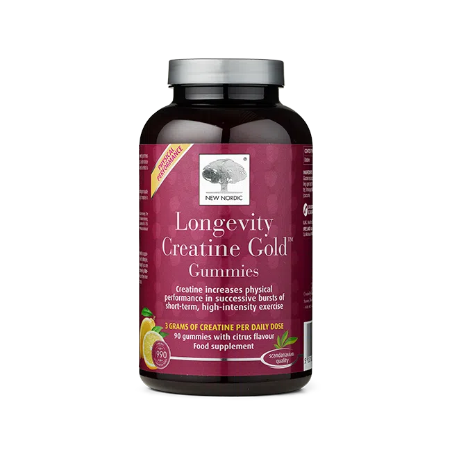 w_LongevityCreatineGoldGummies_90_Front_UK_Tile1 Front of Longevity Creatine Gold™ Gummies.