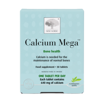 New Nordic Calcium Mega™ helps maintain normal bones, teeth, and muscle function.