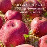 Close-up of Annurca apples used to create the Annurcasol™ apple extract in Hair Volume™ Mega Strength.