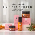The Hyaluronic Active™ products with text Anti-wrinkle hydration filler skincare.