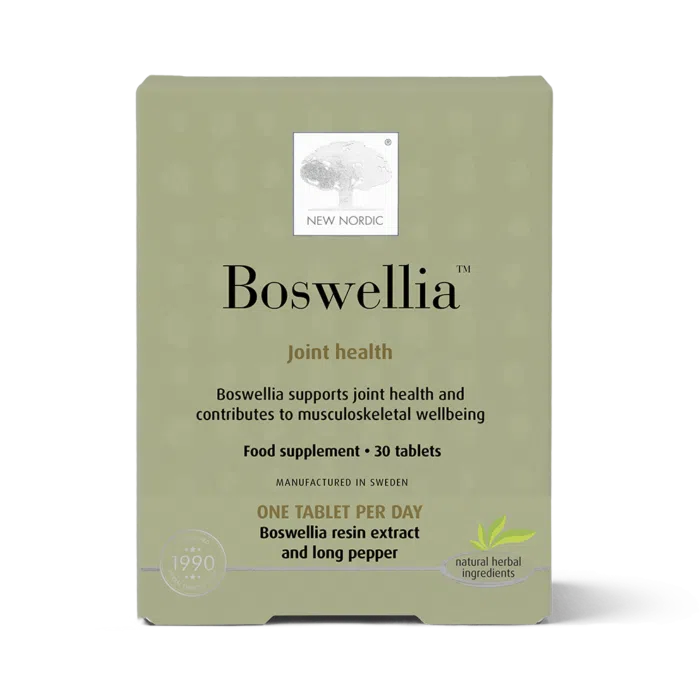 New Nordic Boswellia™ tablets made with boswellia extract to help maintain healthy joints and musculoskeletal wellbeing.