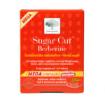New Nordic Sugar Cut™ Berberine Mega Strength tablets with berberine and chromium to help maintain normal blood sugar levels.