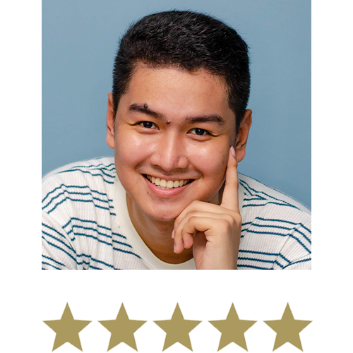 Lion's Mane™ Active Brain Gummies 13 Man smiling with five stars beneath