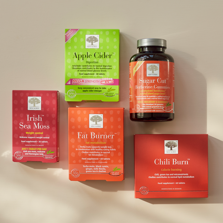A selection of weight loss products from New Nordic