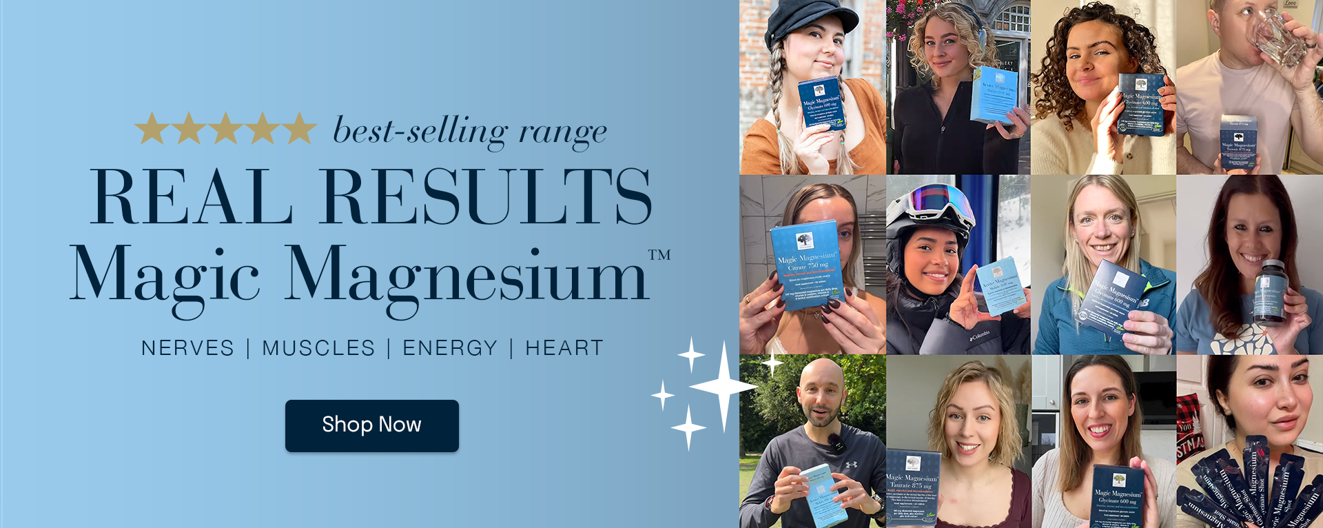 Image of our many customers who have seen real results with our Magic Magnesium Range